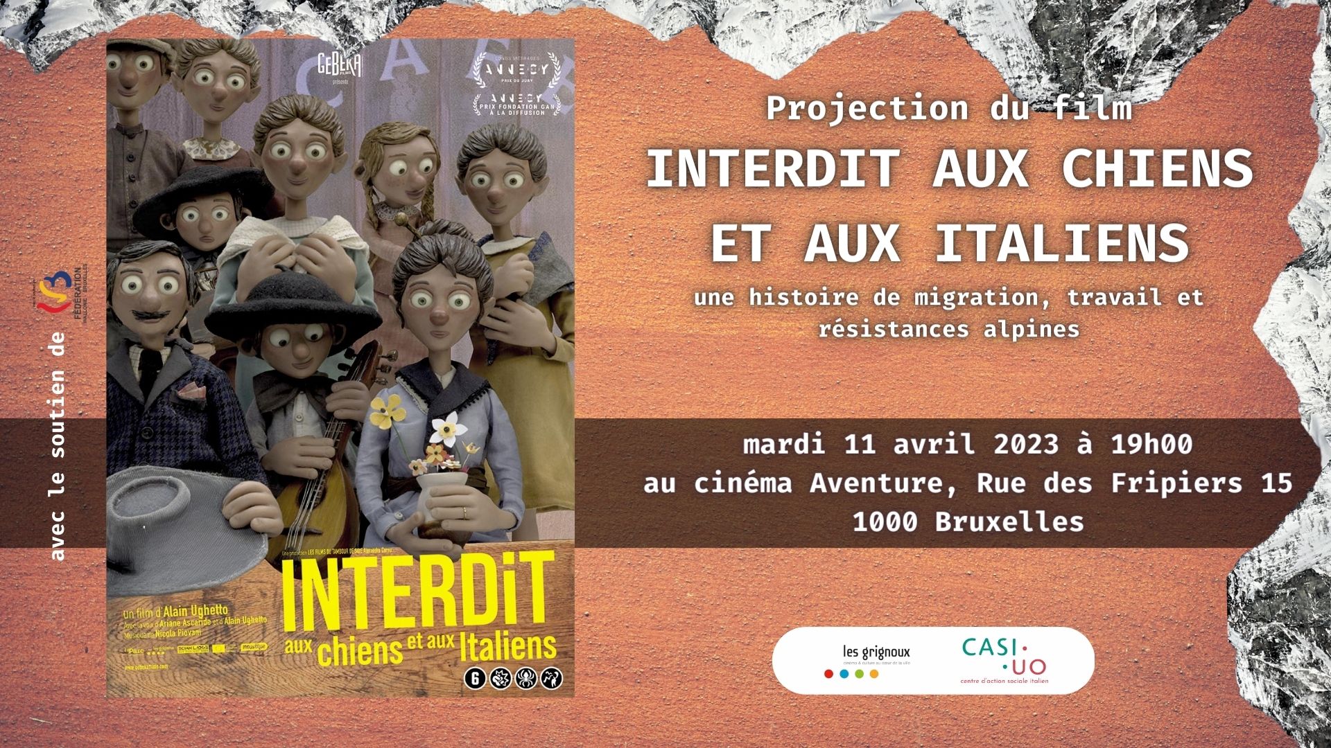 Projection D Bat Interdit Aux Chiens Et Aux Italiens