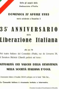 35 anniversaire de la liberation italienne 1980