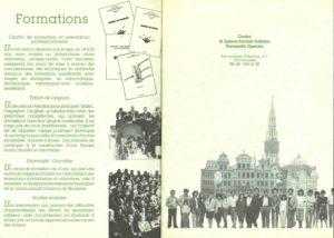 brochure CASI-UO Formations 1990